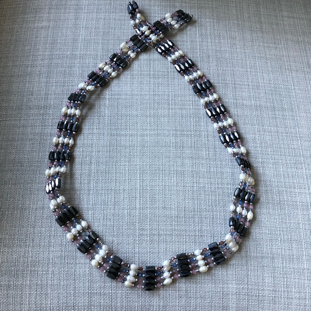 Magnetic Genuine Pearl Pull Apart Choker / Bracelet